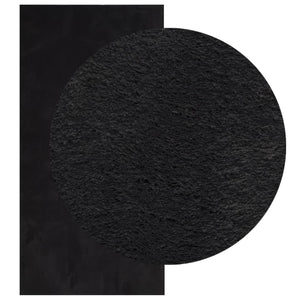 vidaXL Rug HUARTE Short Pile Soft and Washable Black 100x200 cm