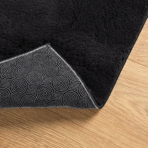 vidaXL Rug HUARTE Short Pile Soft and Washable Black 100x200 cm