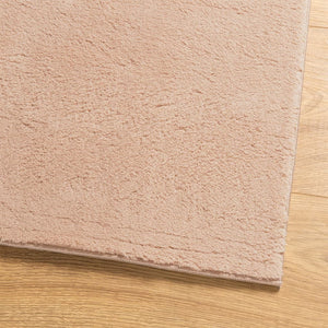 vidaXL Rug HUARTE Short Pile Soft and Washable Blush 80x250 cm