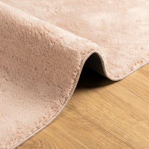 vidaXL Rug HUARTE Short Pile Soft and Washable Blush 80x250 cm