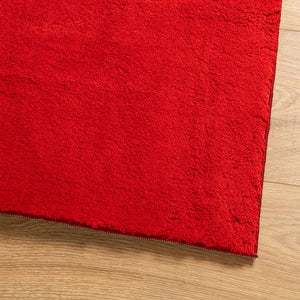 vidaXL Rug HUARTE Short Pile Soft and Washable Red 120x120 cm