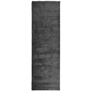 vidaXL Shaggy Rug PAMPLONA High Pile Modern Anthracite 80x250 cm