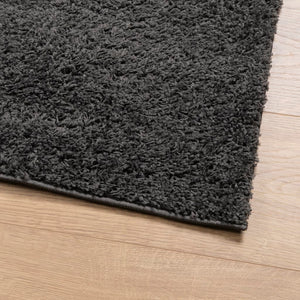 vidaXL Shaggy Rug PAMPLONA High Pile Modern Anthracite 80x250 cm