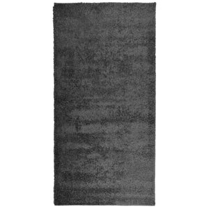 vidaXL Shaggy Rug PAMPLONA High Pile Modern Anthracite 100x200 cm