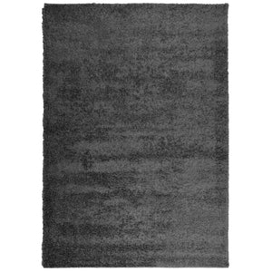 vidaXL Shaggy Rug PAMPLONA High Pile Modern Anthracite 140x200 cm