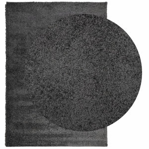 vidaXL Shaggy Rug PAMPLONA High Pile Modern Anthracite 140x200 cm