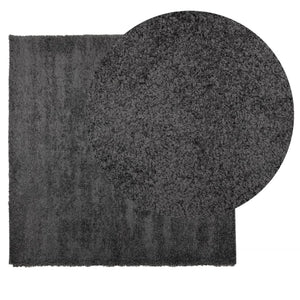 vidaXL Shaggy Rug PAMPLONA High Pile Modern Anthracite 160x160 cm