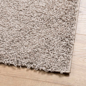 vidaXL Shaggy Rug PAMPLONA High Pile Modern Beige 100x200 cm