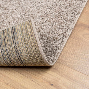 vidaXL Shaggy Rug PAMPLONA High Pile Modern Beige 100x200 cm