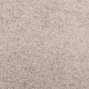 vidaXL Shaggy Rug PAMPLONA High Pile Modern Beige 120x120 cm