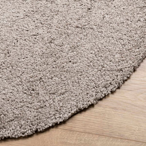 vidaXL Shaggy Rug PAMPLONA High Pile Modern Beige Ø 120 cm