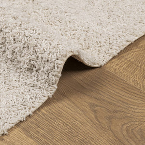 vidaXL Shaggy Rug PAMPLONA High Pile Modern Cream 60x110 cm