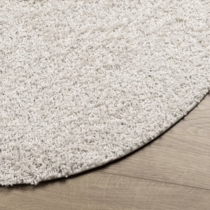 vidaXL Shaggy Rug PAMPLONA High Pile Modern Cream Ø 280 cm