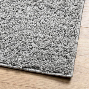 vidaXL Shaggy Rug PAMPLONA High Pile Modern Grey 80x250 cm