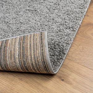 vidaXL Shaggy Rug PAMPLONA High Pile Modern Grey 80x250 cm