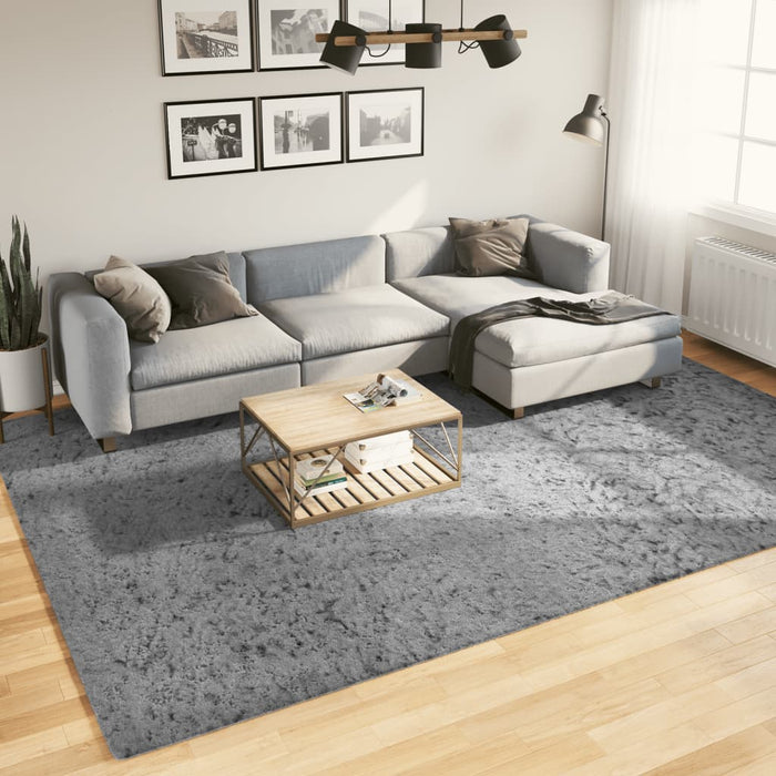 vidaXL Shaggy Rug PAMPLONA High Pile Modern Grey 240x340 cm