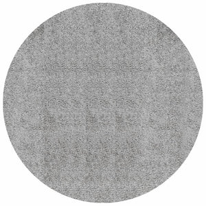 vidaXL Shaggy Rug PAMPLONA High Pile Modern Grey Ø 240 cm