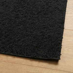 vidaXL Shaggy Rug PAMPLONA High Pile Modern Black 60x110 cm