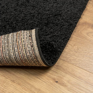 vidaXL Shaggy Rug PAMPLONA High Pile Modern Black 60x110 cm