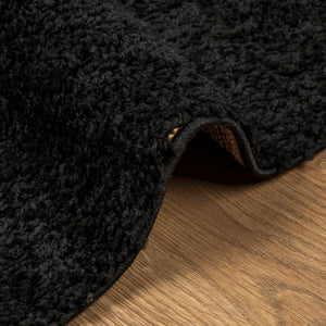 vidaXL Shaggy Rug PAMPLONA High Pile Modern Black 60x110 cm