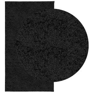 vidaXL Shaggy Rug PAMPLONA High Pile Modern Black 80x150 cm