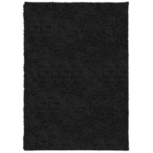 vidaXL Shaggy Rug PAMPLONA High Pile Modern Black 120x170 cm