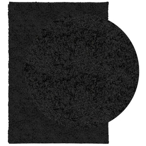 vidaXL Shaggy Rug PAMPLONA High Pile Modern Black 120x170 cm