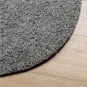 vidaXL Shaggy Rug PAMPLONA High Pile Modern Green Ø 200 cm