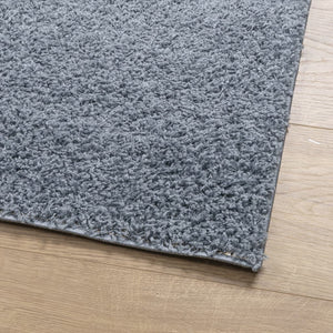 vidaXL Shaggy Rug PAMPLONA High Pile Modern Blue 80x200 cm