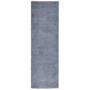 vidaXL Shaggy Rug PAMPLONA High Pile Modern Blue 80x250 cm