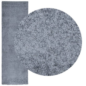 vidaXL Shaggy Rug PAMPLONA High Pile Modern Blue 80x250 cm