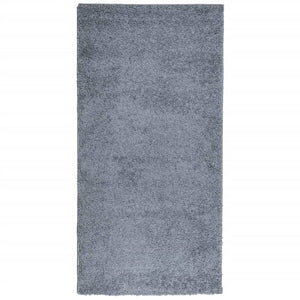 vidaXL Shaggy Rug PAMPLONA High Pile Modern Blue 100x200 cm