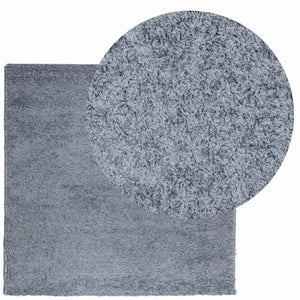 vidaXL Shaggy Rug PAMPLONA High Pile Modern Blue 160x160 cm