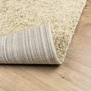 vidaXL Shaggy Rug PAMPLONA High Pile Modern Gold 80x200 cm