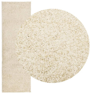 vidaXL Shaggy Rug PAMPLONA High Pile Modern Gold 80x250 cm