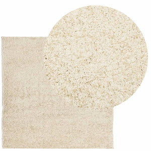 vidaXL Shaggy Rug PAMPLONA High Pile Modern Gold 120x120 cm