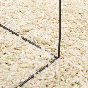 vidaXL Shaggy Rug PAMPLONA High Pile Modern Gold 120x120 cm