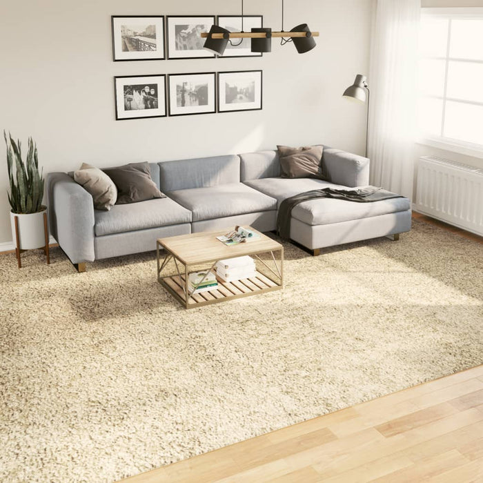 vidaXL Shaggy Rug PAMPLONA High Pile Modern Gold 300x400 cm