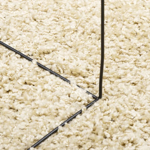 vidaXL Shaggy Rug PAMPLONA High Pile Modern Gold Ø 100 cm