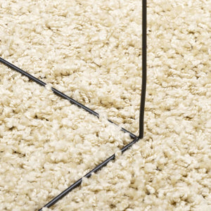 vidaXL Shaggy Rug PAMPLONA High Pile Modern Gold Ø 280 cm