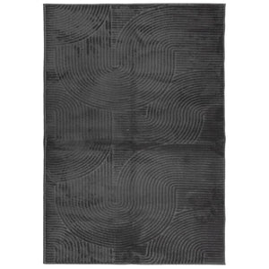 vidaXL Rug IZA Short Pile Scandinavian Look Anthracite 140x200 cm