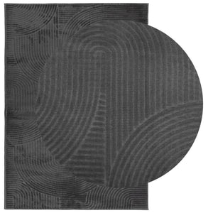 vidaXL Rug IZA Short Pile Scandinavian Look Anthracite 140x200 cm