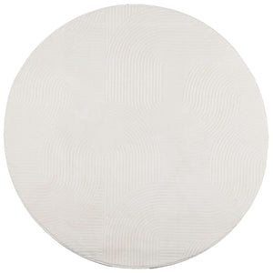 vidaXL Rug IZA Short Pile Scandinavian Look Cream Ø 100 cm