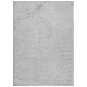 vidaXL Rug IZA Short Pile Scandinavian Look Grey 240x340 cm