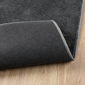 vidaXL Rug OVIEDO Short Pile Anthracite 140x200 cm