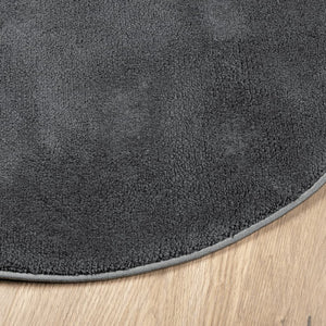 vidaXL Rug OVIEDO Short Pile Anthracite Ø 80 cm