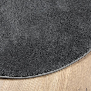 vidaXL Rug OVIEDO Short Pile Anthracite Ø 280 cm