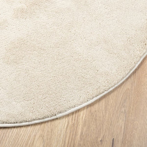 vidaXL Rug OVIEDO Short Pile Beige Ø 80 cm