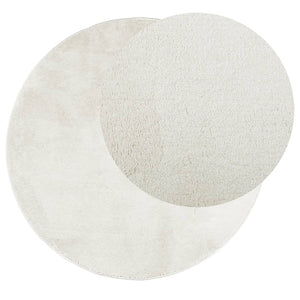 vidaXL Rug OVIEDO Short Pile Cream Ø 80 cm