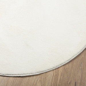 vidaXL Rug OVIEDO Short Pile Cream Ø 80 cm